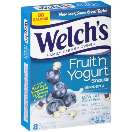Welch's Blueberry Fruit 'n Yogurt Snacks 6.4oz, one box