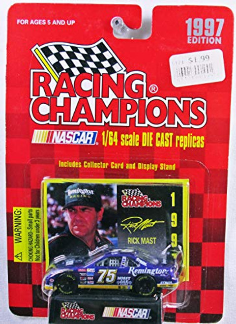 1997 Racing Champions Rick Mast 75 Remington 1:64 Scale Die Cast Car with Collector Cars and Display Stand 1997 Racing Champions Rick Mast 75 Remington 1:64 Scale Die Cast Car with Collector Cars and Display Stand