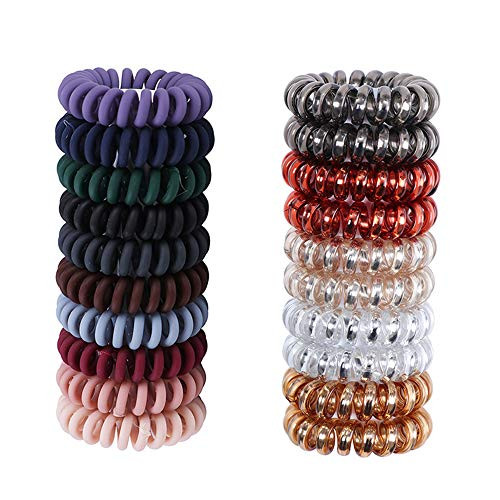 Vpang 20 Pcs Spiral Hair Ties No Crease Hair Ties Phone Cord Hair Ties Colorful Hair Coils Spiral Telephone Hair Ties Coil Ponytail Holder Elastic Coil Hair Ties for Women Girls Vpang 20 Pcs Spiral Hair Ties No Crease Hair Ties Phone Cord Hair Ties Colorful Hair Coils Spiral Telephone Hair Ties Coil Ponytail Holder Elastic Coil Hair Ties for Women Girls