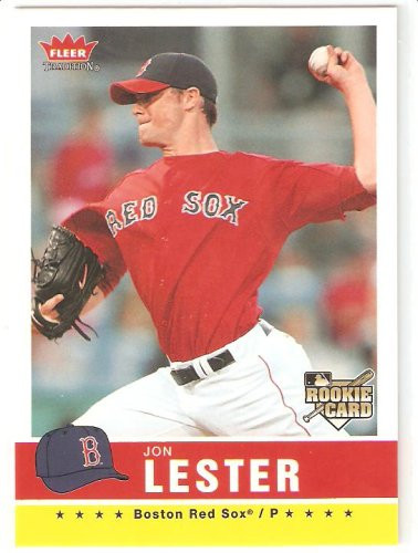 2006 Fleer Tradition  54 Jon Lester RC - Boston Red Sox - Rookie Baseball Baseball Card - Shipped in Protective Display Case