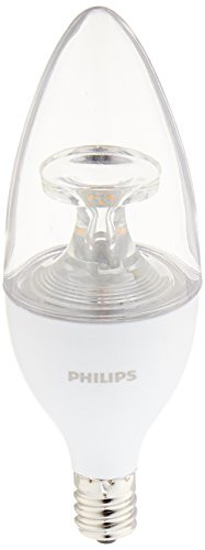 Philips 40W Equivalent Soft White B11 Candelabra Base LED Light Bulb