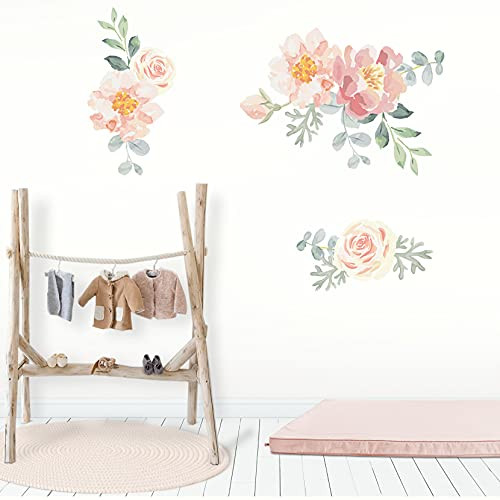 Rose Flower Wall Stickers, Peony Flower Wall Decals, Peel and Stick Colorful Floral Wall Posters, Peony Wall Art Decor, Self-Adhesive Floral Peony Wallpaper for Kids Girls Bedroom Living Room Bathroom Rose Flower Wall Stickers, Peony Flower Wall Decals, Peel and Stick Colorful Floral Wall Posters, Peony Wall Art Decor, Self-Adhesive Floral Peony Wallpaper for Kids Girls Bedroom Living Room Bathroom