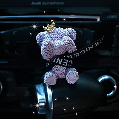 Car Air Freshener - Cartoon Crown Bear Car Clip - Car Air Vent Freshener Fragrance Perfume Clip Diffuser - Car Air Freshener Interior - Car Aromatherapy Diffuser Car Decoration Purple Car Air Freshener - Cartoon Crown Bear Car Clip - Car Air Vent Freshener Fragrance Perfume Clip Diffuser - Car Air Freshener Interior - Car Aromatherapy Diffuser Car Decoration Purple