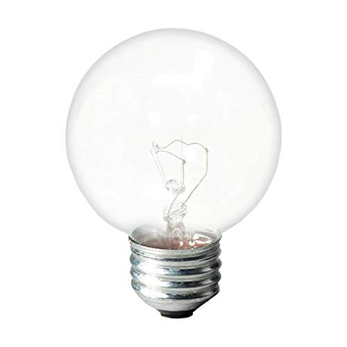 GE Classic 60-Watt Dimmable G16.5 Light Fixture Incandescent Light Bulbs -2-Pack-