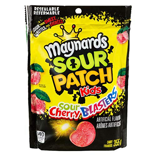Maynards Sour Cherry Blasters Candy, 355 Gram/12.52 ounces -Imported from Canada- Maynards Sour Cherry Blasters Candy, 355 Gram/12.52 ounces -Imported from Canada-