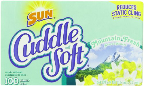 Sun Cuddle Soft Dryer Sheets, Mountain Fresh, 100 Count