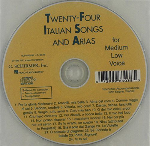 24 Italian Songs  and  Arias Of The 17th And 18th Centuries