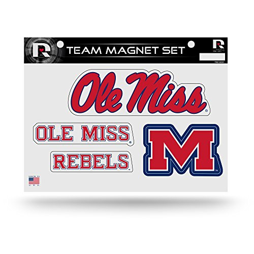 NCAA Mississippi Ole Miss Rebels Die Cut Team Magnet Set Sheet