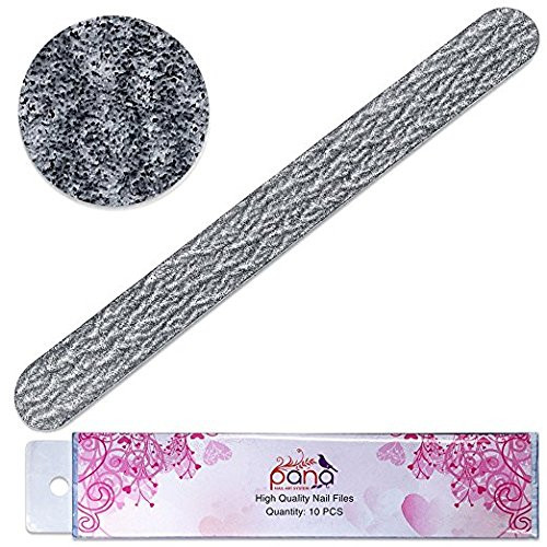 Pana -Grit: 80 x 80, 3 Packs of 10 Pieces - 30 Pieces- USA Professional Emery Board Zebra Nail Files