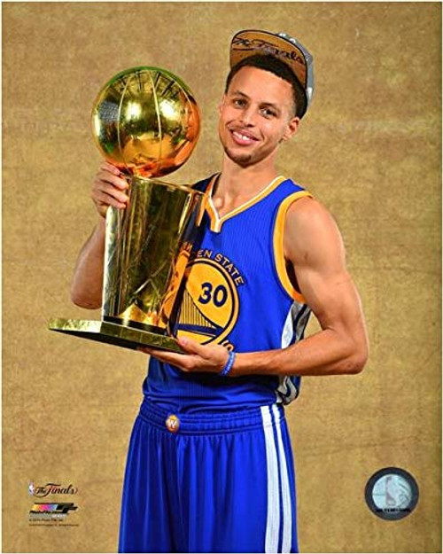 Stephen Curry Golden State Warriors 2015 NBA Finals Trophy Photo -Size: 8" x 10"-