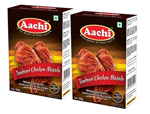 AACHI Tandoori Chicken Masala 200 gms -TWIN PACK- PACK OF 2 -200 gms X 2- AACHI Tandoori Chicken Masala 200 gms -TWIN PACK- PACK OF 2 -200 gms X 2-