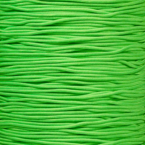 West Coast Paracord Bungee Elastic Nylon Shock Cord -1/16 Inch x 100 Feet, Neon Green-