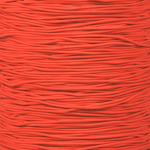 West Coast Paracord Bungee Elastic Nylon Shock Cord -1/32 Inch x 100 Feet, Neon Coral-