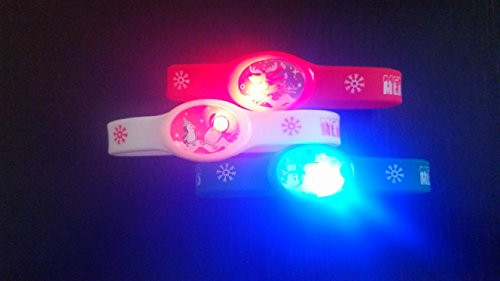 Mammoth Sales LED Light Up Flashing Christmas Party Bracelets Wristbands -3 PC-