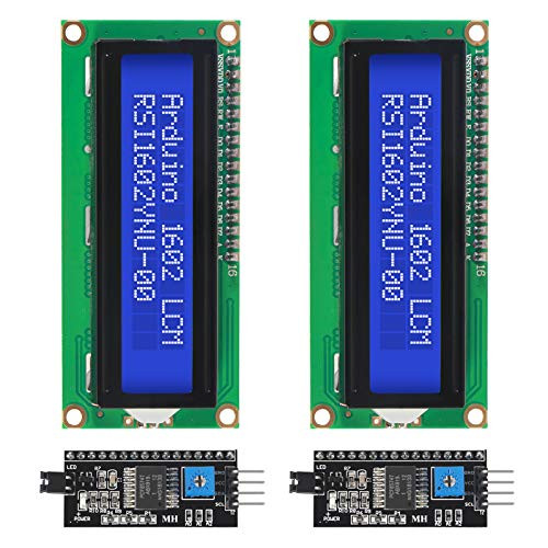 DORHEA 1602 16x2 LCD Module Shield Blue Backlight with IIC I2C Driver Serial Interface and LCD Module Display Compatible with Ardu ino UNO R3 MEGA2560