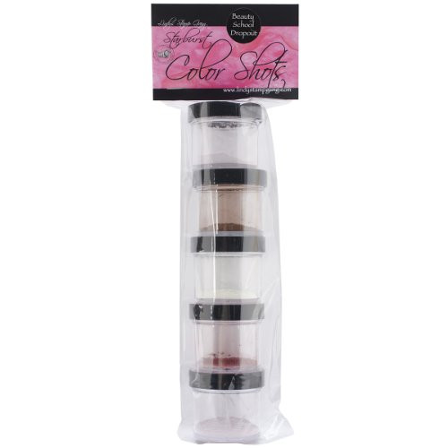 Lindy's Stamp Gang Flat Shot Jar Set, 2-Ounce, Beauty School Dropout, 5 Per Package