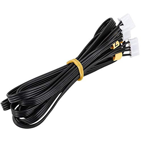 Wendry 3D Printer Motor Extension Cable,3D Printer Stepper Motor Cable Double Z-Axis Motor Connector Accessories for CR-10/CR-10S Series 3D Printer,Black