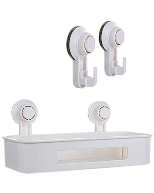 La Saveur Shower Caddy Suction Cup Shower Shelf, No Drilling Wall Mounted Shower Shelf, Removable Heavy Loading Bathtub Corner Shelf, Sponge Razor Soap Dish Holder Kitchen Bathroom Organizer La Saveur Shower Caddy Suction Cup Shower Shelf, No Drilling Wall Mounted Shower Shelf, Removable Heavy Loading Bathtub Corner Shelf, Sponge Razor Soap Dish Holder Kitchen Bathroom Organizer