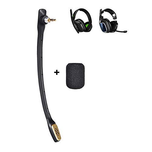 SAQICO Replacement Microphone for Astro A40  and A40 TR Astro A40 TR Microphone Astro Mic Astro A40 Microphone A40 Gaming Headset Microphone -Black-