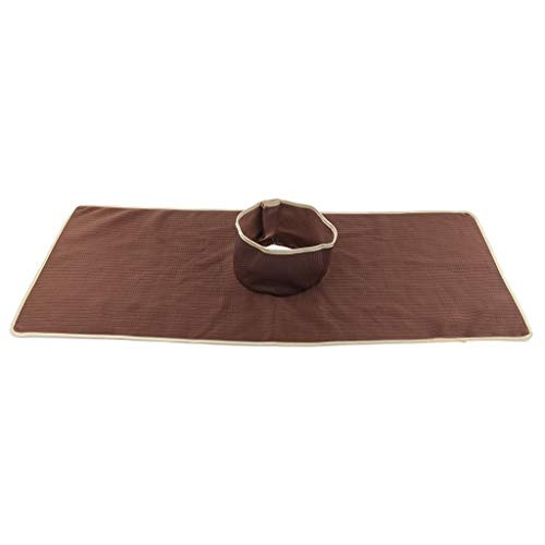 menolana Reusable Massage Bed Table Sheet Pad Mat with Face Hole - Coffee
