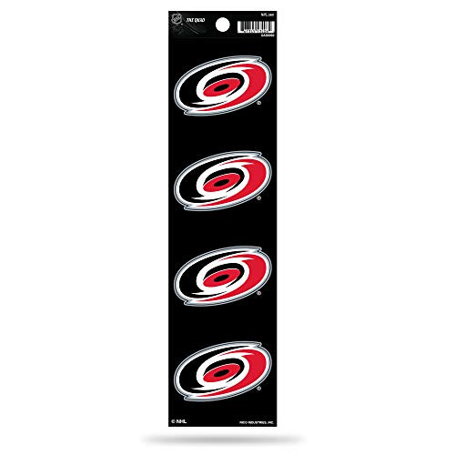 NHL Carolina Hurricanes Die Cut 4-Piece The Quad Sticker Sheet