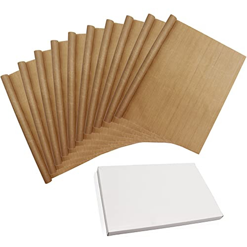10 Pack Teflon Sheet for Heat Press,Transfer Non Stick Paper,12 x 16" Heat Transfer Paper,Heat Resistant Craft Mat