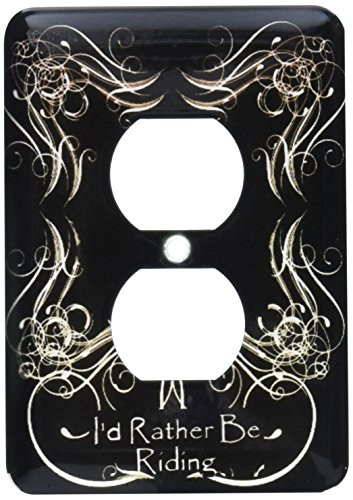 3dRose lsp_59146_6 A Design For People Who Ride Motorcycles Id Rather Be Riding 2 Plug Outlet Cover