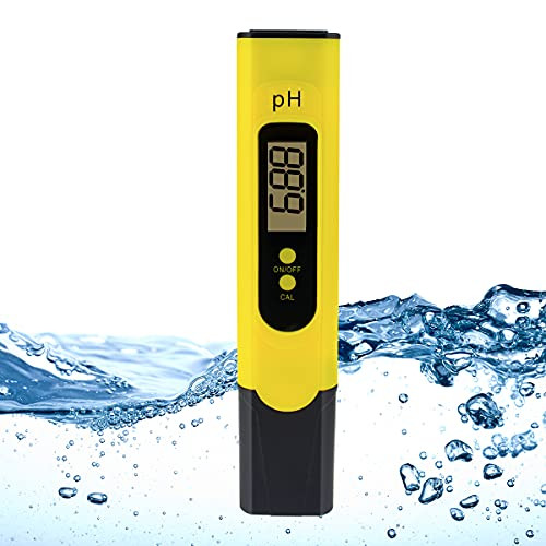 PH Meter for Water Hydroponics, Pen Digital PH Tester 0.01 PH High Accuracy with 3 Standard PH Buffer Powders for Aquarium, Soil, Household Drinking and Pool