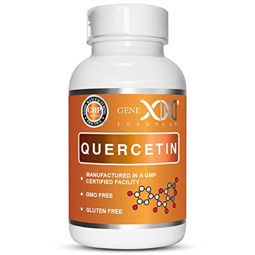 Genex Quercetin 500mg 60 Capsules - Immune, Cardiovascular and Longevity Support Supplement.