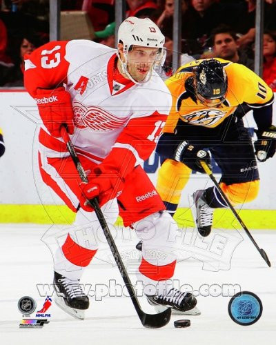 NHL Pavel Datsyuk Detroit Red Wings 2013 Action Photo 8x104