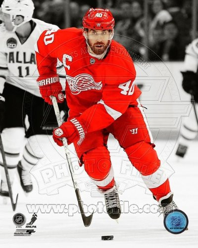 NHL Henrik Zetterberg Detroit Red Wings 2013 Spotlight Action Photo 8x10