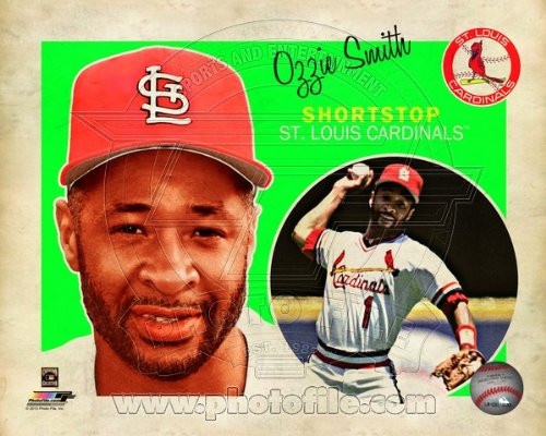 MLB Ozzie Smith St. Louis Cardinals 2013 Retro Composite Photo 8x10 MLB Ozzie Smith St. Louis Cardinals 2013 Retro Composite Photo 8x10