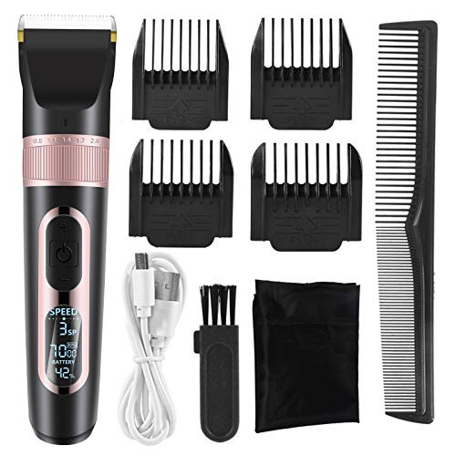 Hair Clippers for Men,Professional Hair Trimmer For men Haircut Cordless Rechargeable Hair Clippers with LED Display For Beard and Grooming Kit Hair Clippers for Men,Professional Hair Trimmer For men Haircut Cordless Rechargeable Hair Clippers with LED Display For Beard and Grooming Kit