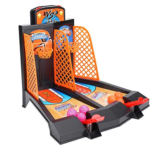 VGEBY Basketball Shooting Game,2-Player Desktop Table Basketball Games Kids Intelligence Toy Tabletop Game Desktop Basketball Toys Set