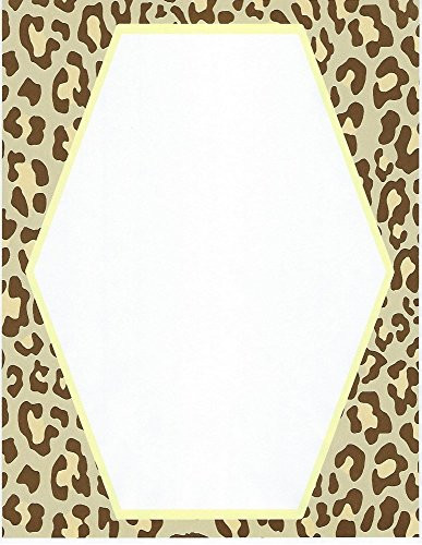 Brown Leopard Stationery Printer Paper 26 Sheets