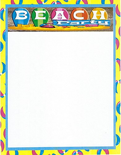 Beach Party Stationery Printer Paper 26 Sheets
