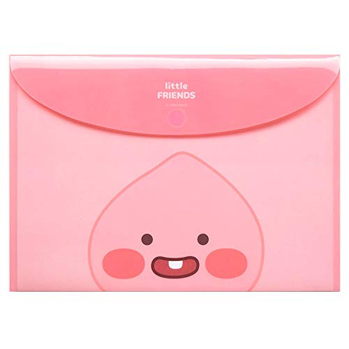 Kakao Cute Little Friends School Essential Glossy Folder File : Little Ryan/Little Apeach -Little Apeach-