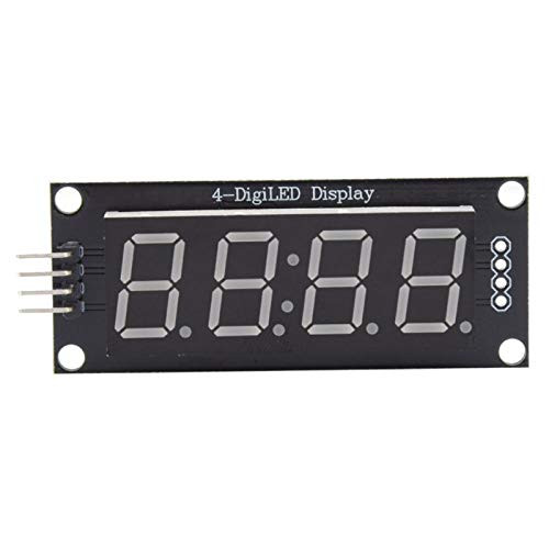 2 Pins LED Display Tube Common Anode LED Segmented Display LED Segment Displays TM1637.h-Yellow word-