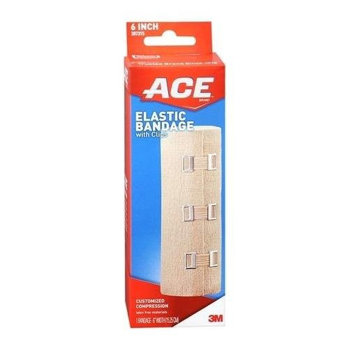 ACE Elastic Bandage with Clips 6 Inch 1 EA - Buy Packs and SAVE (Pack of 2)