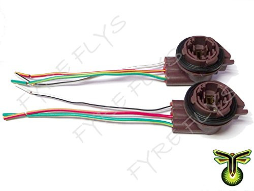 3157/4157 Bulb Socket Brake Turn Signal Light Harness Wire LED Pig Tail Plug GM