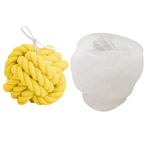EORTA Woolen Ball Candle Mold 3D Round Yarn Ball Wax Mold Soft Silicone Gypsum Mold for DIY, Crafts, Beeswax, Aromatherapy Soap, Bath Bomb, Cake Decoration, Resin Ornaments EORTA Woolen Ball Candle Mold 3D Round Yarn Ball Wax Mold Soft Silicone Gypsum Mold for DIY, Crafts, Beeswax, Aromatherapy Soap, Bath Bomb, Cake Decoration, Resin Ornaments