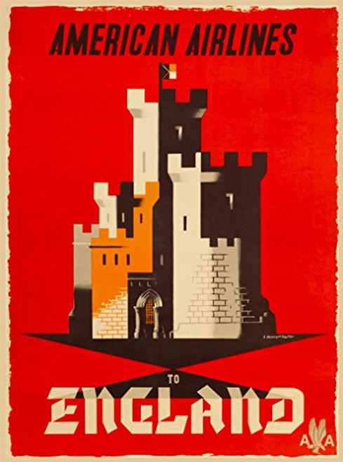 A SLICE IN TIME American Airlines to England English Great Britain United Kingdom Vintage Airline Travel Advertisement Art Poster Print. Poster Measures 10 x 13.5 inches A SLICE IN TIME American Airlines to England English Great Britain United Kingdom Vintage Airline Travel Advertisement Art Poster Print. Poster Measures 10 x 13.5 inches