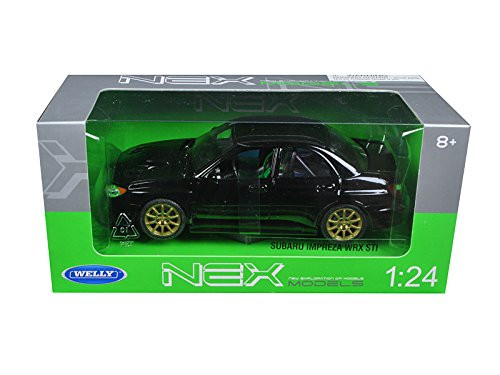 Welly Subaru Impreza WRX STI 1/24 Scale Diecast Model Replica Car Black