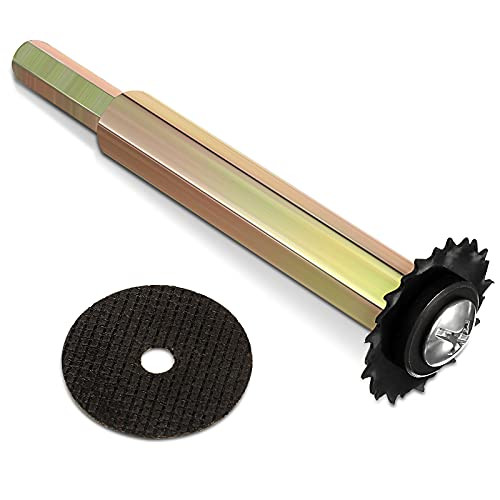 PVC Pipe Inside Cutter Plumbing Inside Cutter Internal Plastic Pipe Cutter with Grinding Wheel for Plastic Pipe Cutting Replacement
