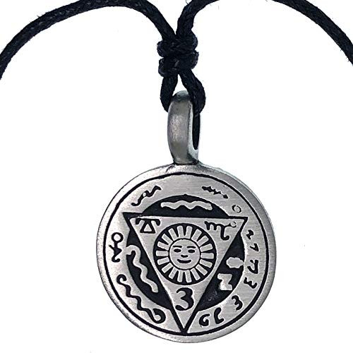 Magic Pagan Wicca Jewelry Holy Sun Talisman of Sacred Union Grow Fertility in One's Life Pewter Men's Pendant Necklace Protection Amulet Safe Travel Wealth Money Lucky Charm w Black Adjustable Cord Magic Pagan Wicca Jewelry Holy Sun Talisman of Sacred Union Grow Fertility in One's Life Pewter Men's Pendant Necklace Protection Amulet Safe Travel Wealth Money Lucky Charm w Black Adjustable Cord