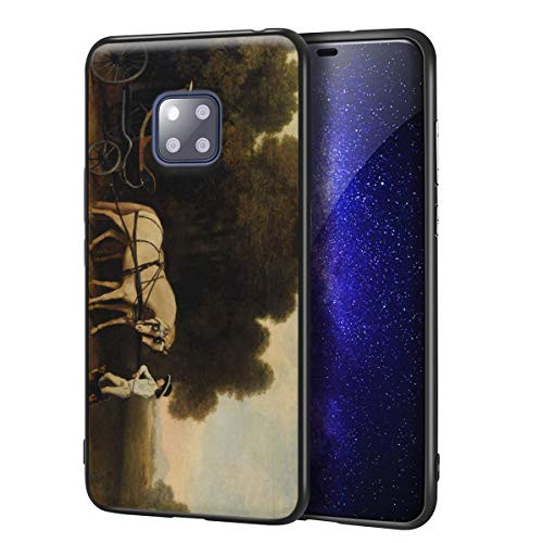 George Stubbs for Huawei Mate 20 Pro Case/Art Cellphone Case/Giclee UV Reproduction Print on Mobile Phone Cover-Phaeton with A Pair of Cream Ponies and A Stable Lad-