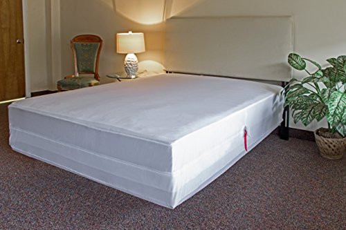 L'COZEE Waterproof Zippered Mattress Encasement Cover with Bed Bug Proof Protector Twin White