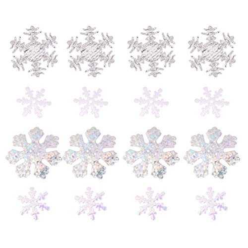 EXCEART 400pcs Christmas Snowflake Confetti Decoration Glitter Snowflake Confetti Snowflakes Cake Table Confetti Snowflake Scatter Sequins Confetti for Christmas Birthday Party Wedding Home Decor