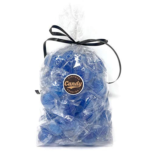 Ice Blue Mint Balls Hard Candy Wrapped, Bulk Gift Bag -One pound-
