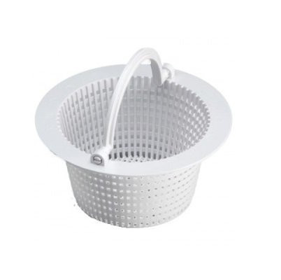 Northlight 6.25" Round White Swimming Pool Skimmer Basket with Handle